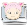 CT4578 Cute Pink Angel Italian Charm