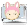 CT4580 Cute Bunny Angel Italian Charm