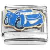 CT4594 Blue Car Italian Charm
