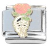 CT4609 Skeleton Hand Flower Rose Italian Charm