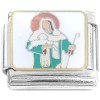 CT4684 Shepherd Jesus Lamb Italian Charm
