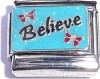 CT4705 Believe with Butterflies Italian Charm