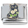 CT4860 Black Cat Flowers Italian Charm