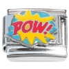CT4867 Pow Superhero Comic Book Italian Charm