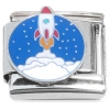 CT4934 Rocket Ship Take Off Spaceship Italian Charm
