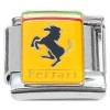 CT4949 Ferrari Rectangle Logo Yellow Italian Charm