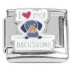 CT4959 I Love My Dachshund Italian Charm