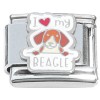 CT4960 I Love My Beagle Italian Charm