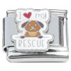 CT4963 I Love My Rescue Italian Charm.jpg Italian Charm