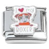 CT4967 I Love My Boxer Italian Charm