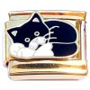 CT4981 Cuddle Cat Gold Base Italian Charm.