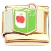 CT4984 Apple Juice Gold Base Italian Charm.