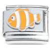 CT4986 Orange White Clownfish Italian Charm