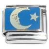CT4997 Moon Star on Blue Italian Charm