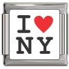 CT6460 I Love NY New York Photo Italian Charms 