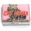 CT6709 Cat Lover Black Kitty on Pink Italian Charm