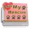 CT6724 Luv My Rescue Pink Italian Charm