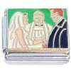 CT6758 Husband and Wife Marriage on Green Italian Charm