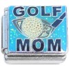 CT6769 Golf Mom Ball Club on Blue Italian Charm