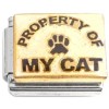 CT6821 Property of My Cat White Italian Charm