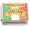 CT6825 Proud to be Italian Flag Italian Charm