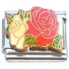 CT6853 Roses White and Red Italian Charm