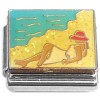 CT6866 Woman Lounging on Beach Red Hat Italian Charm