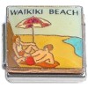 CT6873 Waikiki Beach Umbrella Couple Italian Charm