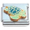 CT6960 Swimming Ocean Sea Turtle Italian Charm