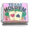 CT6963 Texas Hold Em Cards and Chips Italian Charm