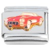 CT7180 Vintage Red Sports Car Driving Italian Charm 