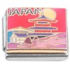 CT7182 Japan Building Temple Sun Italian Charm 