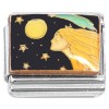 CT7184 Celestial Woman Moon Esoteric Black Sky Italian Charm 