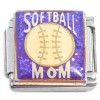 CT7201 Softball Mom Purple Italian Charm 
