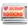 CT7223 Love Scrap Booking Heart Scrapbooking Italian Charm