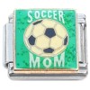 CT7262 Soccer Mom Sports Ball on Green Italian Charm