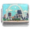 CT7291 St Louis Missouri Arch Italian Charm