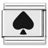 CT7560 Black Spade Italian Charm