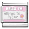 CT7607 Hello I'm Allergic to People Italian Charm