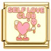 CT7647 Self Love Club Goldtone Italian Charm