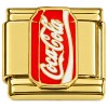 CT7673 Coca Cola Can Goldtone Italian Charm.