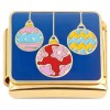 CT7847 Ornaments on Blue Gold Base Italian Charm
