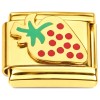 CT7863 Strawberry Seeds Gold Base Italian Charm