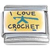 CT8071 I Love Crochet Italian Charm