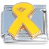 CT8081 Yellow Ribbon Support Our Troops Military Italian Charm