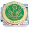 CT8099 United States Army Emblem US Military Seal Italian Charm