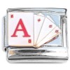 CT8286 Playing Cards Red Ace Italian Charm