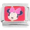 CT8337 Minnie Smile Red Italian Charm