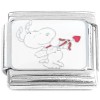 CT8347 Snoopy Cupid Love Arrow Italian Charm