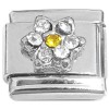 CT8351 Flower Yellow Center Italian Charm